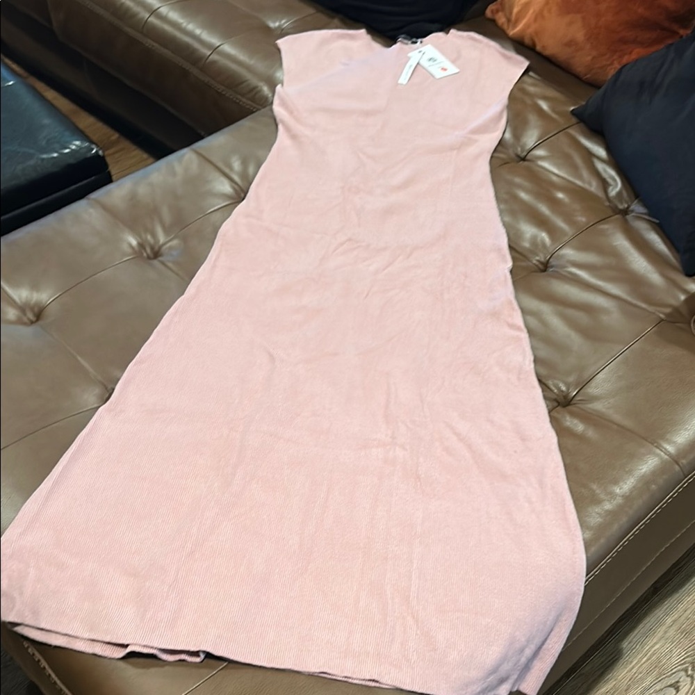 Sleek Blush Pink Dress